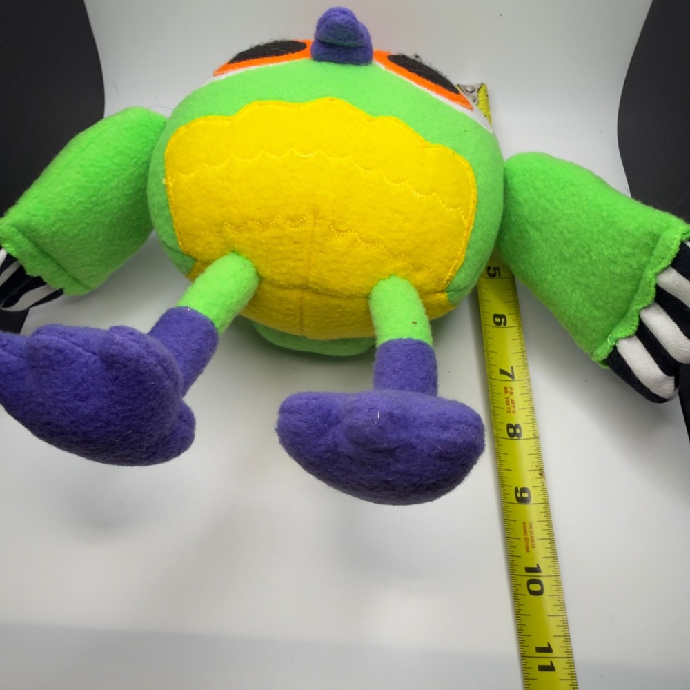 Peck Peck woodpecker Hop Hop the OwlFleece Felt Toy Purple Feet Striped Wings - Picture 6 of 6